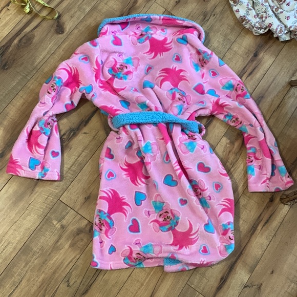 💜5 for $25💜Trolls Poppy bath robe size 12 - Picture 3 of 9